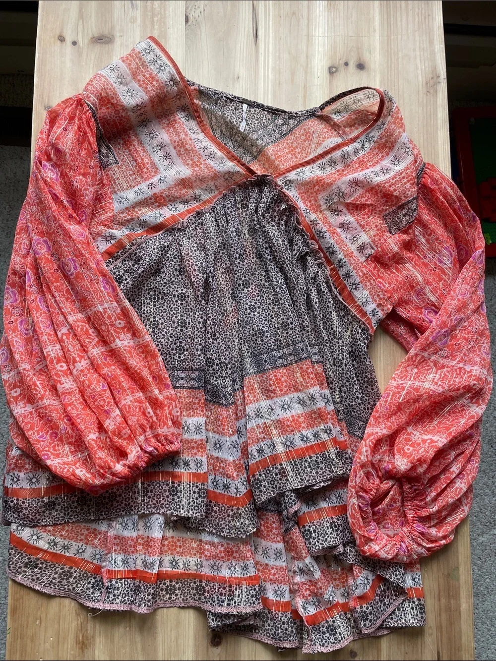 Free People Boho Patchwork Aliyah Tunic